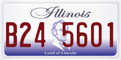 IL license plate B245601