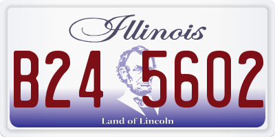 IL license plate B245602