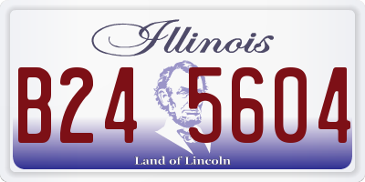 IL license plate B245604
