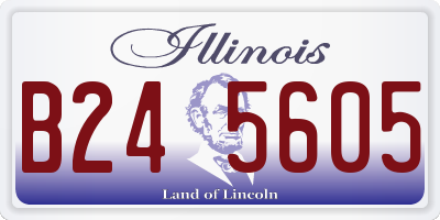 IL license plate B245605