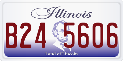 IL license plate B245606