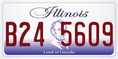 IL license plate B245609