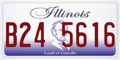 IL license plate B245616