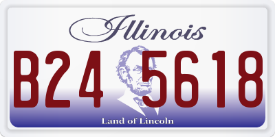 IL license plate B245618