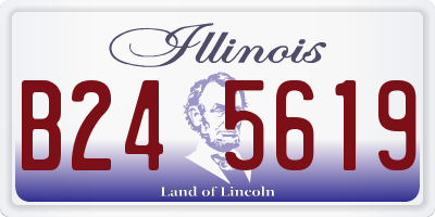 IL license plate B245619