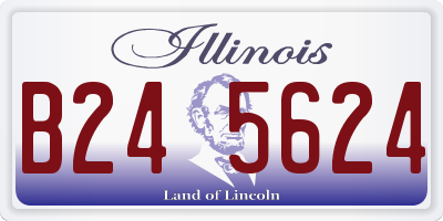 IL license plate B245624