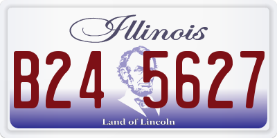 IL license plate B245627