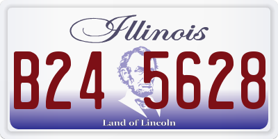 IL license plate B245628