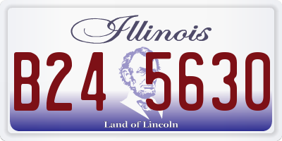 IL license plate B245630