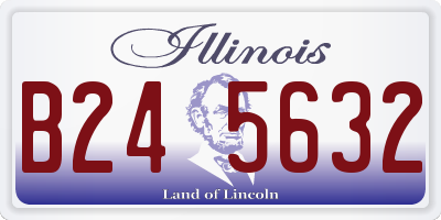 IL license plate B245632
