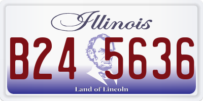 IL license plate B245636