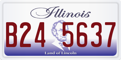 IL license plate B245637