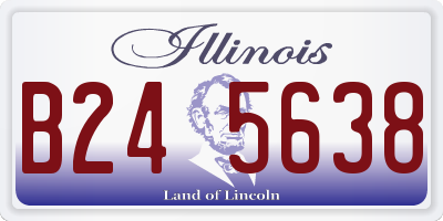 IL license plate B245638