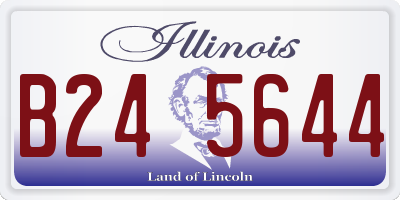 IL license plate B245644