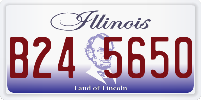 IL license plate B245650