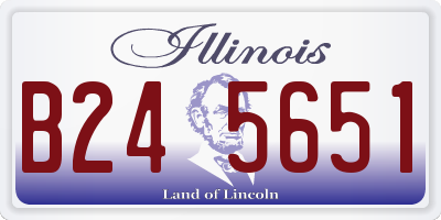 IL license plate B245651