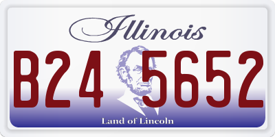 IL license plate B245652