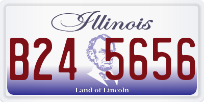 IL license plate B245656