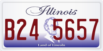 IL license plate B245657