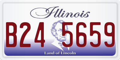 IL license plate B245659