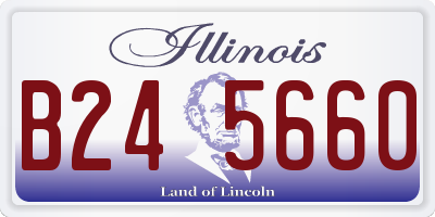 IL license plate B245660