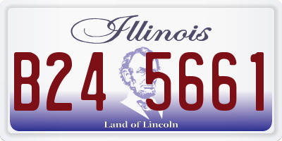 IL license plate B245661