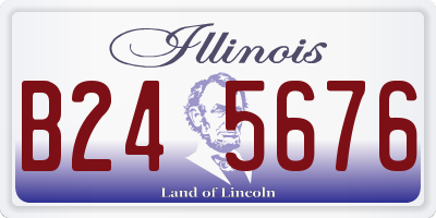 IL license plate B245676