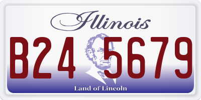 IL license plate B245679