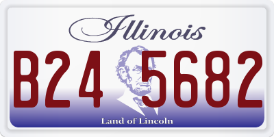 IL license plate B245682