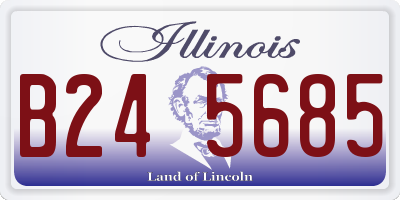 IL license plate B245685