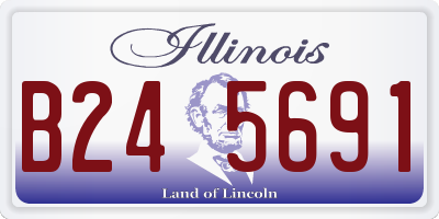 IL license plate B245691
