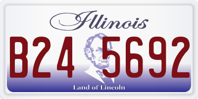 IL license plate B245692