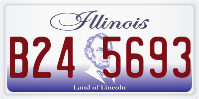 IL license plate B245693