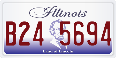 IL license plate B245694