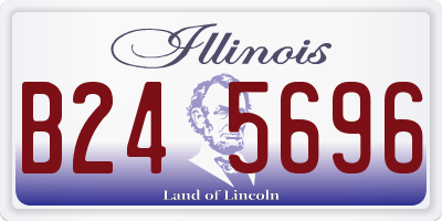 IL license plate B245696