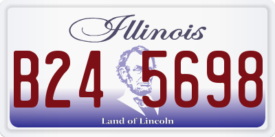 IL license plate B245698