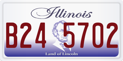 IL license plate B245702