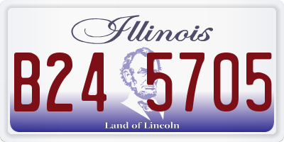 IL license plate B245705