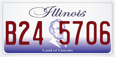 IL license plate B245706