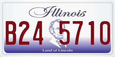 IL license plate B245710