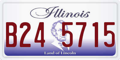 IL license plate B245715