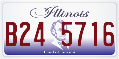 IL license plate B245716