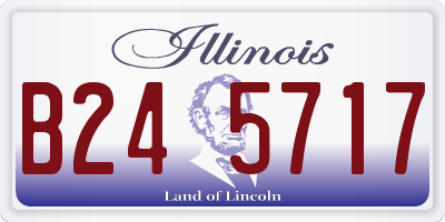 IL license plate B245717