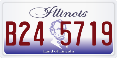 IL license plate B245719