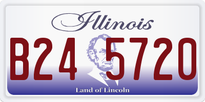 IL license plate B245720