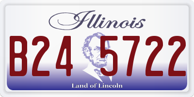 IL license plate B245722