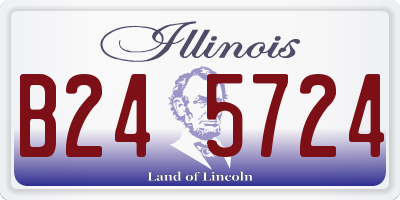 IL license plate B245724