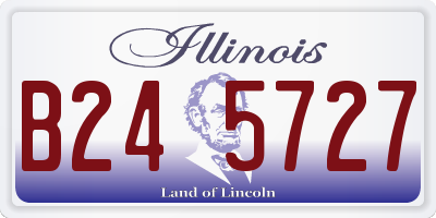 IL license plate B245727