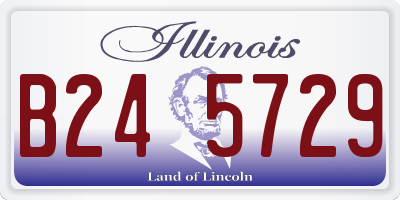IL license plate B245729