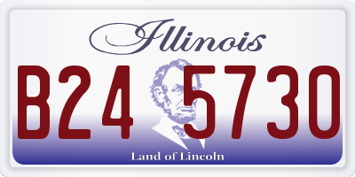 IL license plate B245730